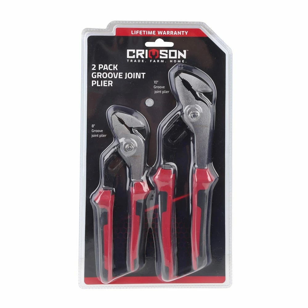 Crimson Force 2 Piece Groove Joint Pliers Set - CT-2432-018 - Cutters & Nippers