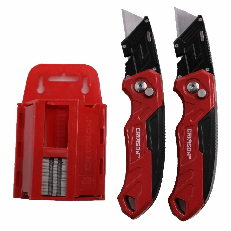 Crimson Force 2 Pack Utility Knife / 50 Blades - 88-284-0204 - Blades & Knives