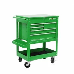 Crimson Force Green 30in 5 Drawer Tool Cart - MW-0308GN - Tool Chests