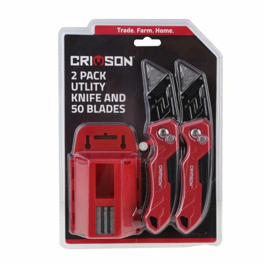 Crimson Force 2 Pack Utility Knife / 50 Blades - 88-284-0204 - Blades & Knives - Image 2