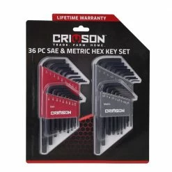 Crimson Force 36 Piece SAE and Metric Hex Key Set - CT-2441-002 - Hex Keys