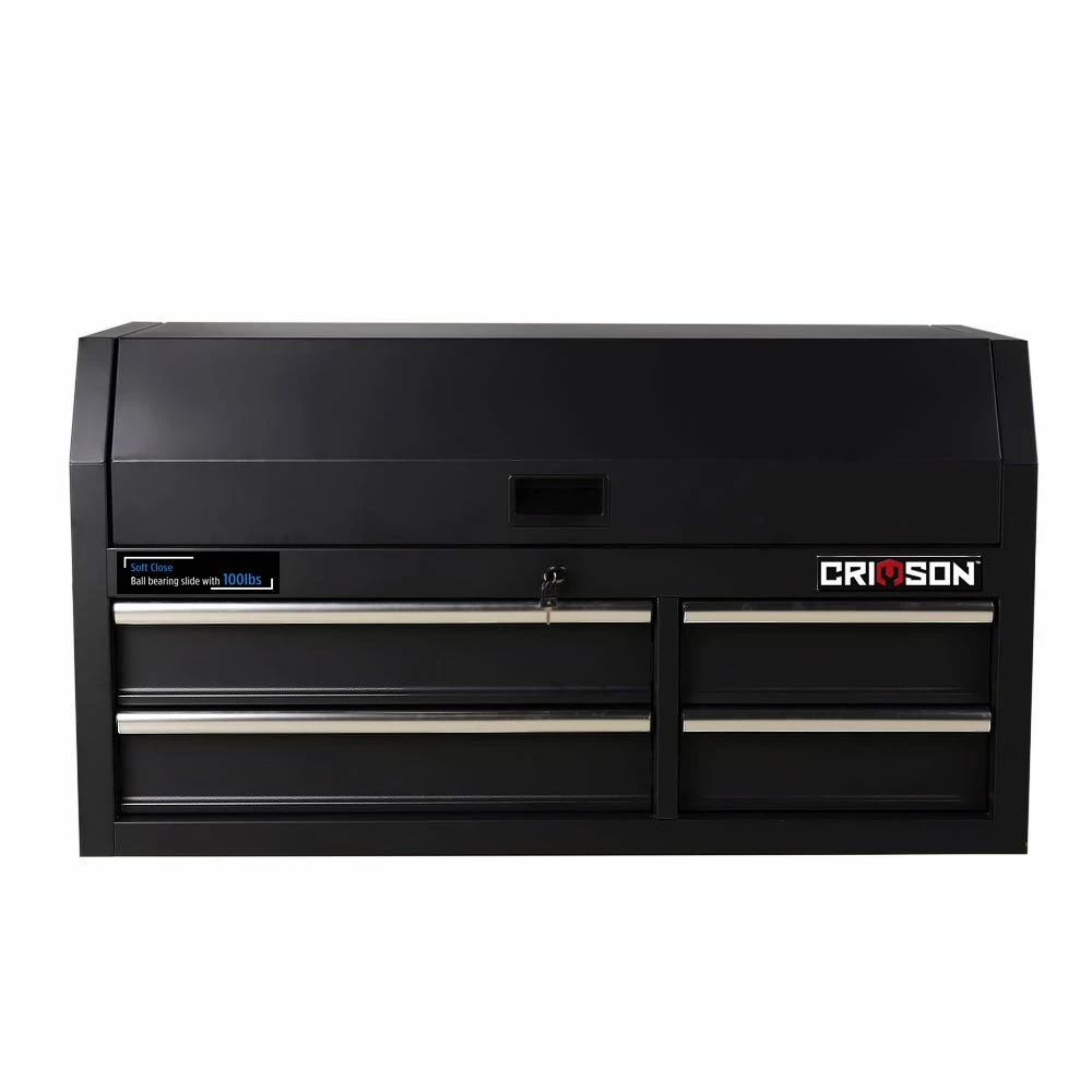 Crimson Force Top 4 Drawer 42" Gloss Black - CT421804ASC-RK - Tool Boxes